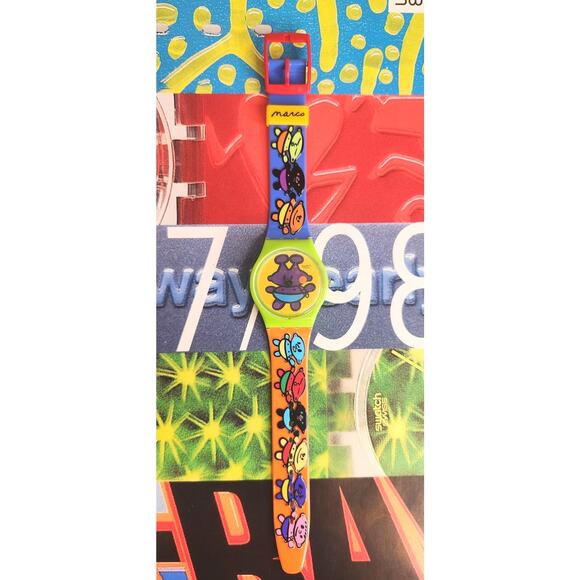 Swatch watch ALIEN BABY GG175 1998 Standard Gents Designed by Peter Marco - Picture 3 of 8